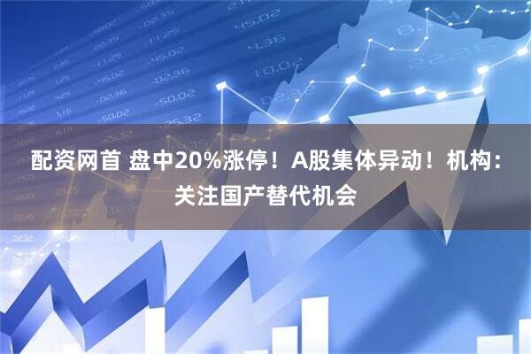 配资网首 盘中20%涨停！A股集体异动！机构：关注国产替代机会