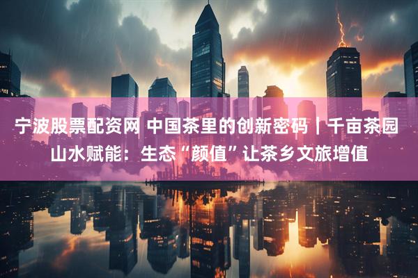 宁波股票配资网 中国茶里的创新密码｜千亩茶园 山水赋能：生态“颜值”让茶乡文旅增值